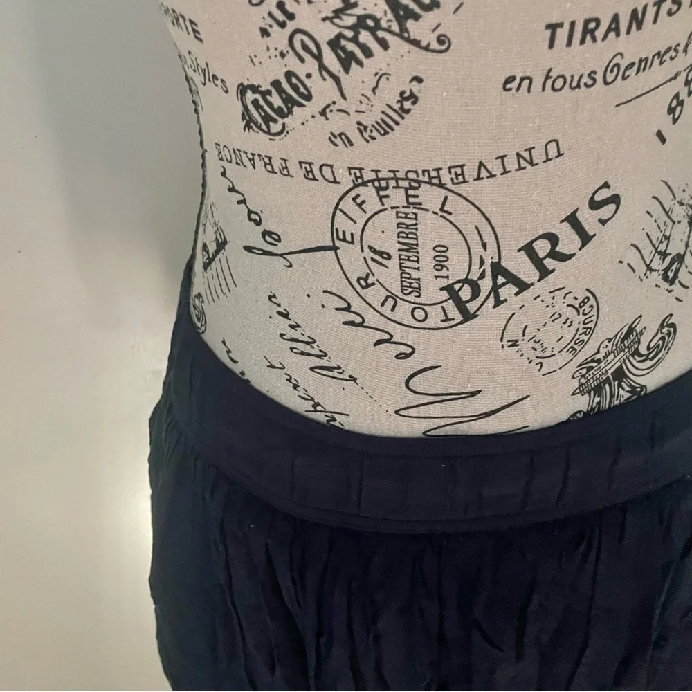 Abercrombie & Fitch Dark Blue Mini Skirt With Moose Womens Size S-M Stretchy - Picture 3 of 5